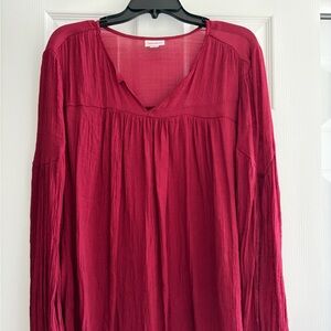 LuLaRoe Rich Burgundy Top
